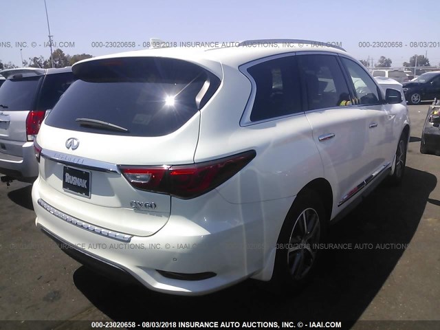 5N1AL0MMXGC521661 - 2016 INFINITI QX60 WHITE photo 4