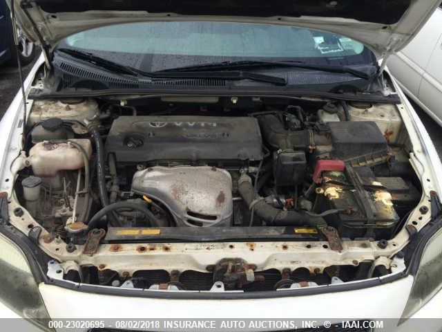 JTKDE167750027578 - 2005 TOYOTA SCION TC 白色 照片 10