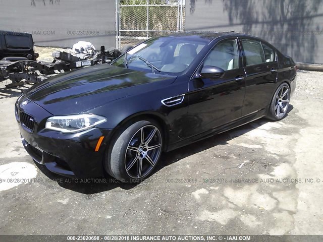 WBSFV9C5XED593477 - 2014 BMW M5 BLACK photo 2