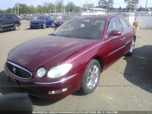 2G4WE587X61217655 - 2006 BUICK LACROSSE CXS MAROON photo 2