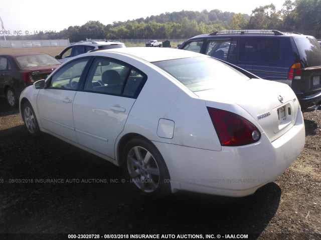 1N4BA41E96C860452 - 2006 NISSAN MAXIMA SE/SL WHITE photo 3