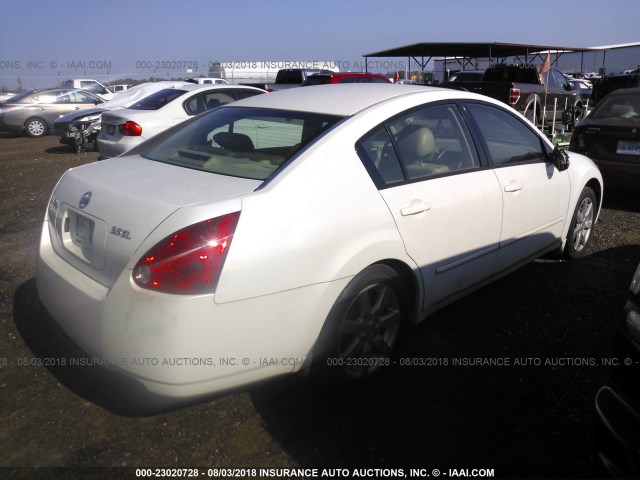 1N4BA41E96C860452 - 2006 NISSAN MAXIMA SE/SL WHITE photo 4