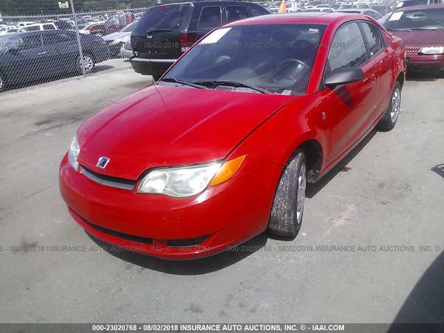 1G8AN12F45Z165012 - 2005 SATURN ION LEVEL 2 RED photo 2