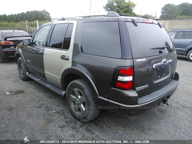 1FMEU75866UB29911 - 2006 FORD EXPLORER LIMITED BROWN photo 3