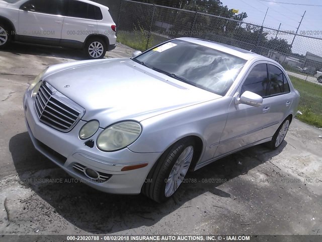 WDBUF56X68B262184 - 2008 MERCEDES-BENZ E 350 SILVER photo 2