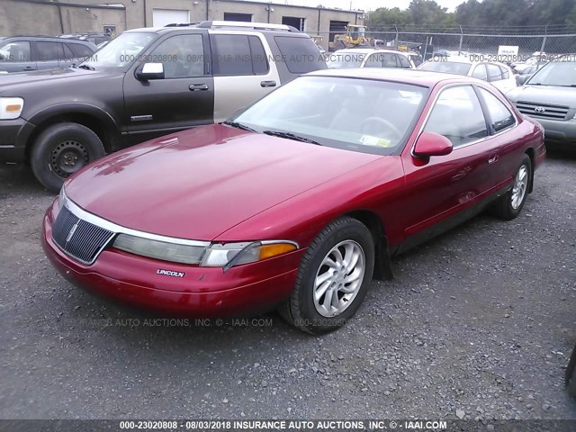 1LNLM91VXTY714008 - 1996 LINCOLN MARK VIII LSC/DIAMOND ANNIVERSARY RED photo 2