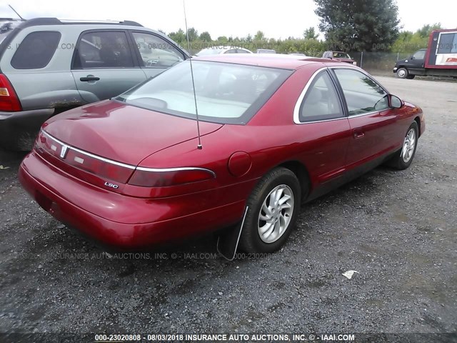 1LNLM91VXTY714008 - 1996 LINCOLN MARK VIII LSC/DIAMOND ANNIVERSARY RED photo 4