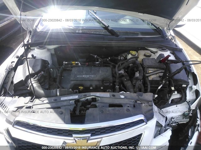 1G1PC5SB1E7412517 - 2014 CHEVROLET CRUZE LT WHITE photo 10