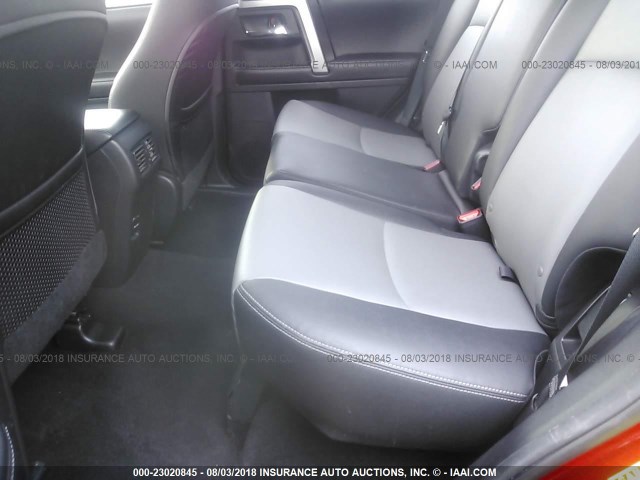 JTEBU5JRXG5280221 - 2016 TOYOTA 4RUNNER SR5 PREM/LTDL/TRAIL/TRD RED photo 8