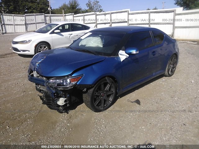 JTKJF5C7XF3089990 - 2015 TOYOTA SCION TC 蓝色 照片 2