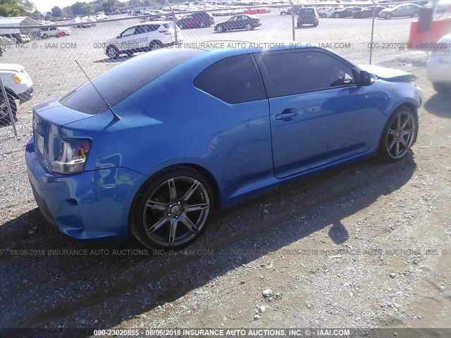 JTKJF5C7XF3089990 - 2015 TOYOTA SCION TC 蓝色 照片 4