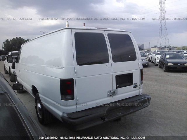 1FTSS34P44HB34173 - 2004 FORD ECONOLINE E350 SUPER DUTY VAN WHITE photo 3