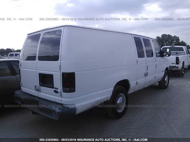 1FTSS34P44HB34173 - 2004 FORD ECONOLINE E350 SUPER DUTY VAN WHITE photo 4