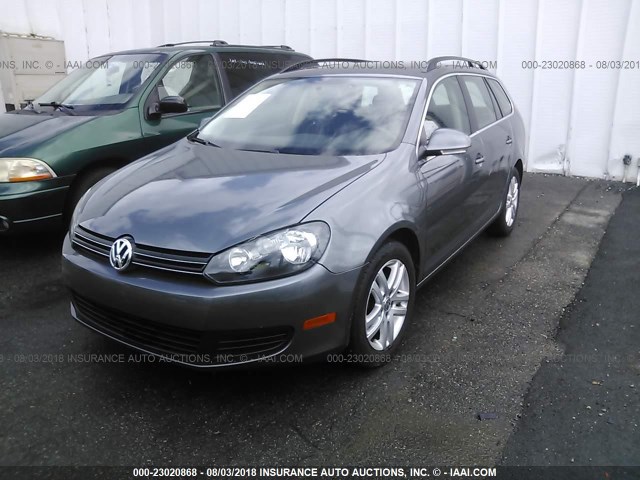 3VWTL7AJ7AM687008 - 2010 VOLKSWAGEN JETTA TDI GRAY photo 2