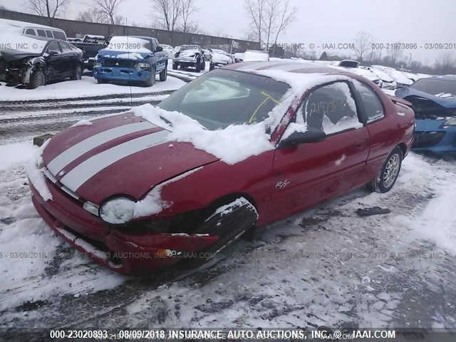 1B3ES42Y5WD615933 - 1998 DODGE NEON HIGHLINE/SPORT/LE/R/T RED photo 2