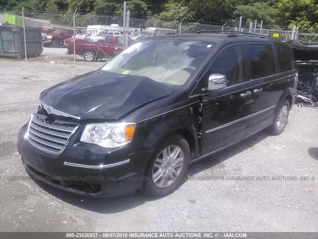 2A4RR7DX7AR322309 - 2010 CHRYSLER TOWN & COUNTRY LIMITED BLACK photo 2