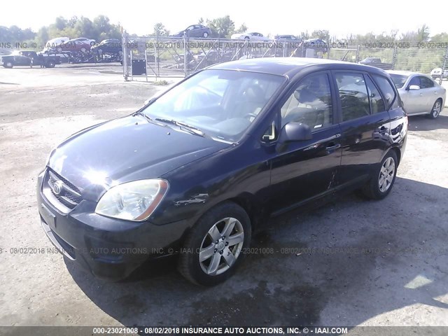 KNAFG525277087488 - 2007 KIA RONDO LX/EX BLACK photo 2