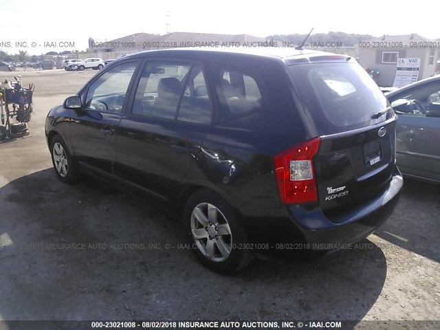 KNAFG525277087488 - 2007 KIA RONDO LX/EX BLACK photo 3