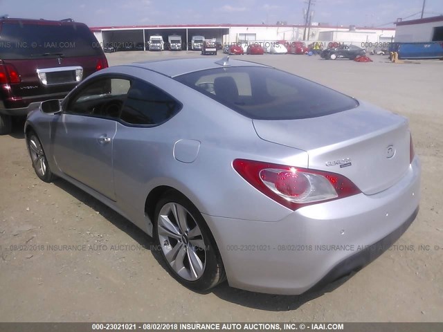 KMHHU6KH5AU035197 - 2010 HYUNDAI GENESIS COUPE 3.8L SILVER photo 3