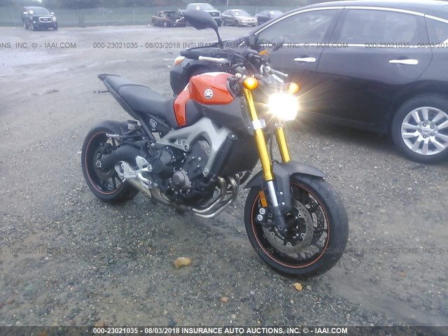 JYARN33E4EA004079 - 2014 YAMAHA FZ09 ORANGE photo 1