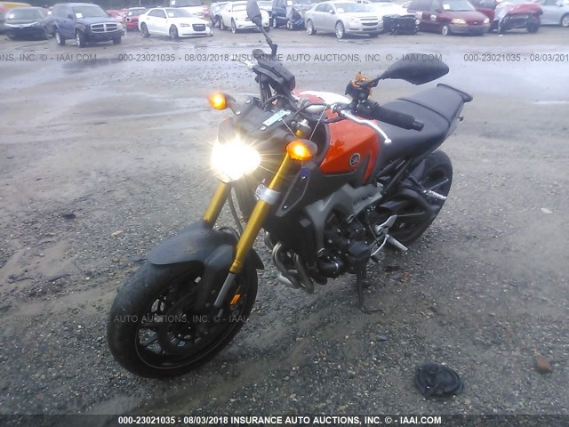 JYARN33E4EA004079 - 2014 YAMAHA FZ09 ORANGE photo 2