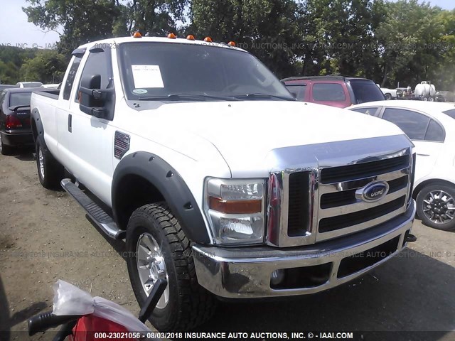 1FTWX31R68EB88669 - 2008 FORD F350 SRW SUPER DUTY WHITE photo 1