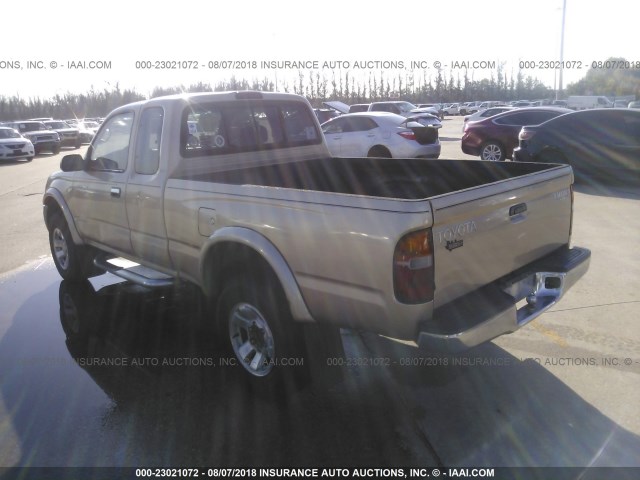 4TASN92N8YZ605135 - 2000 TOYOTA TACOMA XTRACAB PRERUNNER GOLD photo 3