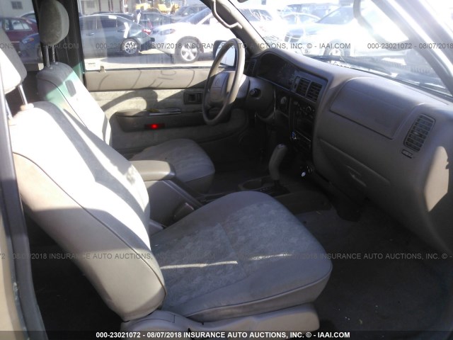 4TASN92N8YZ605135 - 2000 TOYOTA TACOMA XTRACAB PRERUNNER ოქროსფერი ფოტო 5