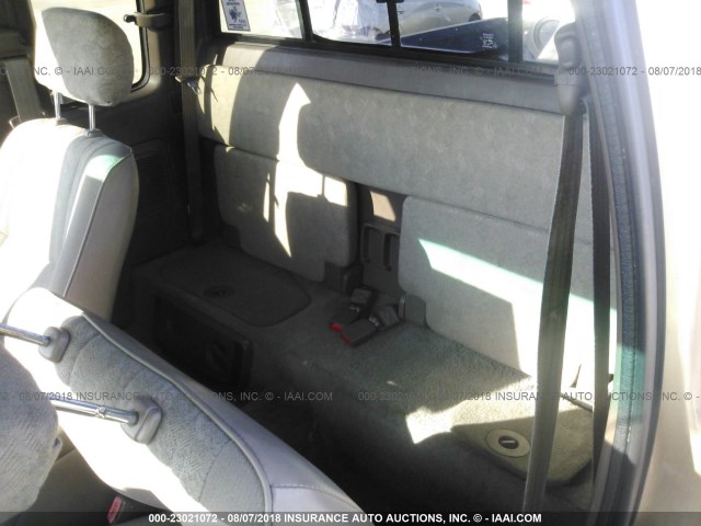 4TASN92N8YZ605135 - 2000 TOYOTA TACOMA XTRACAB PRERUNNER ოქროსფერი ფოტო 8