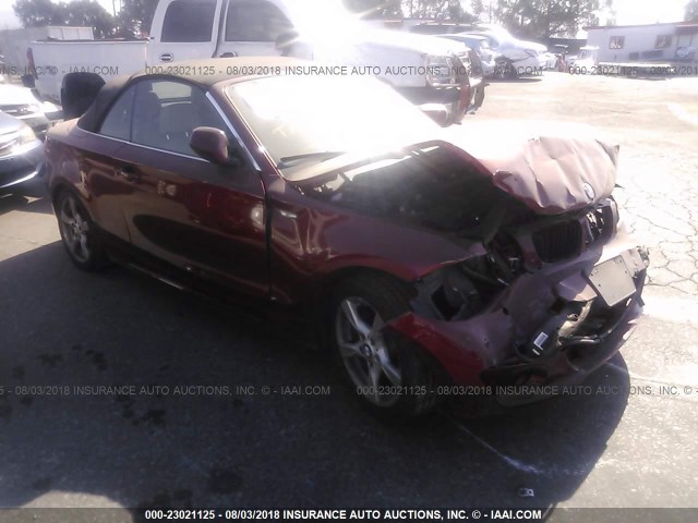 WBAUN1C51DVR00802 - 2013 BMW 128 I BURGUNDY photo 1