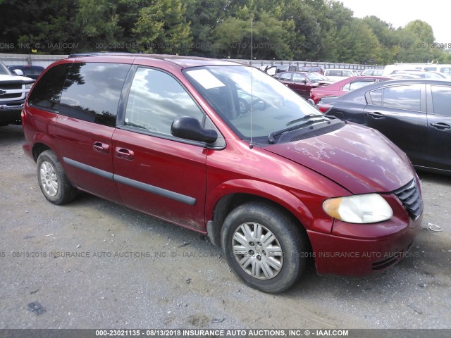 1C4GP45R85B415426 - 2005 CHRYSLER TOWN & COUNTRY  RED photo 1