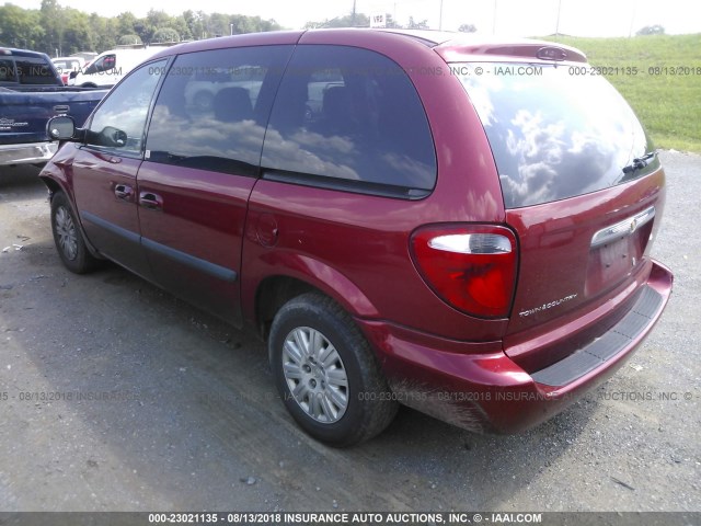 1C4GP45R85B415426 - 2005 CHRYSLER TOWN & COUNTRY  RED photo 3