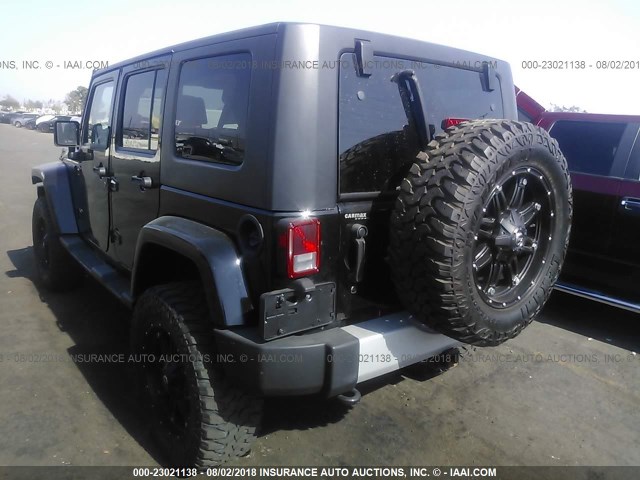 1J4HA5H11AL229954 - 2010 JEEP WRANGLER UNLIMITE SAHARA BLACK photo 3