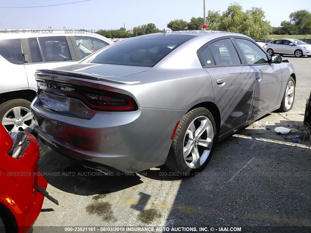 2C3CDXCT2JH169065 - 2018 DODGE CHARGER R/T SILVER photo 4