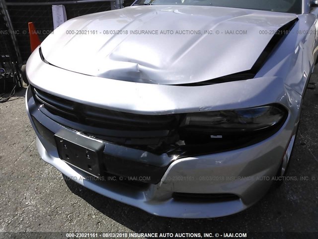 2C3CDXCT2JH169065 - 2018 DODGE CHARGER R/T SILVER photo 6