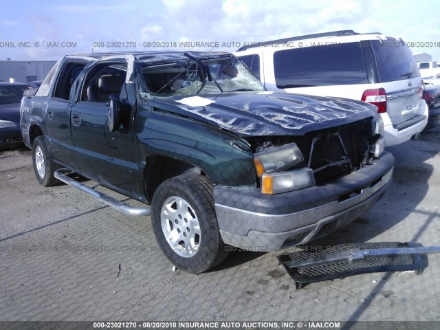 3GNEC13T03G277389 - 2003 CHEVROLET AVALANCHE C1500 GREEN photo 1