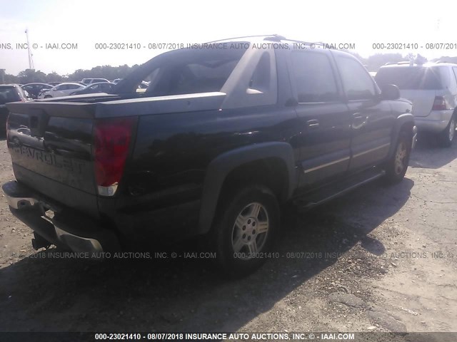 3GNEC13T63G252562 - 2003 CHEVROLET AVALANCHE C1500 BLACK photo 4