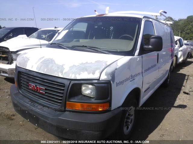 1GTGG25U641224178 - 2004 GMC SAVANA G2500 WHITE photo 6