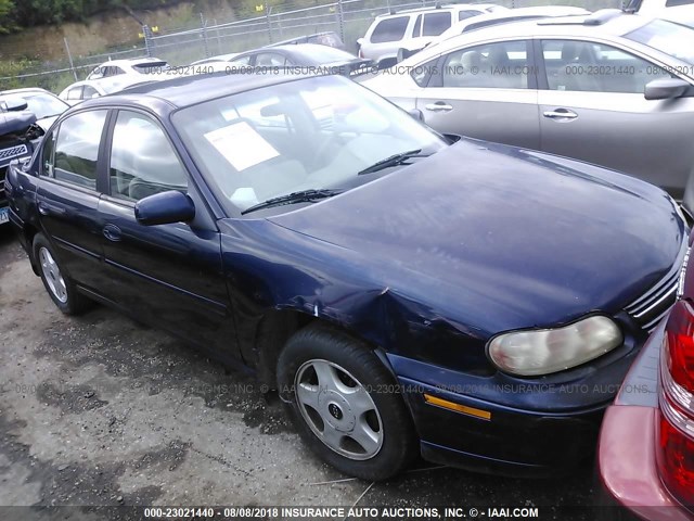 1G1NE52J01M560193 - 2001 CHEVROLET MALIBU LS ლურჯი ფოტო 1