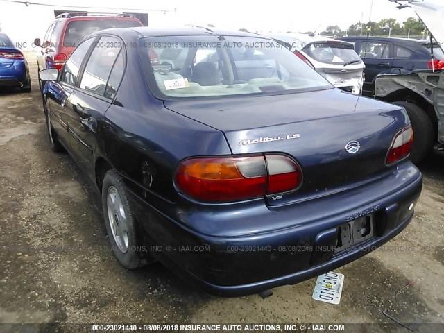 1G1NE52J01M560193 - 2001 CHEVROLET MALIBU LS ლურჯი ფოტო 3