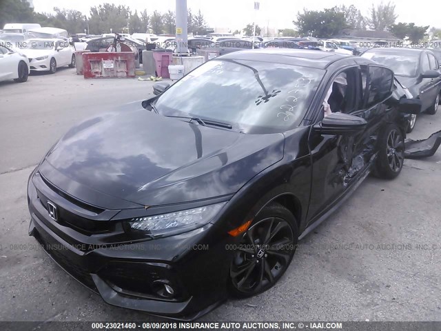 SHHFK7H91HU222753 - 2017 HONDA CIVIC SPORT TOURING BLACK photo 2
