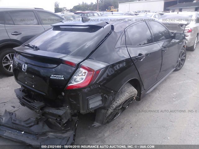 SHHFK7H91HU222753 - 2017 HONDA CIVIC SPORT TOURING BLACK photo 4