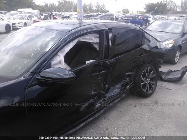 SHHFK7H91HU222753 - 2017 HONDA CIVIC SPORT TOURING BLACK photo 6