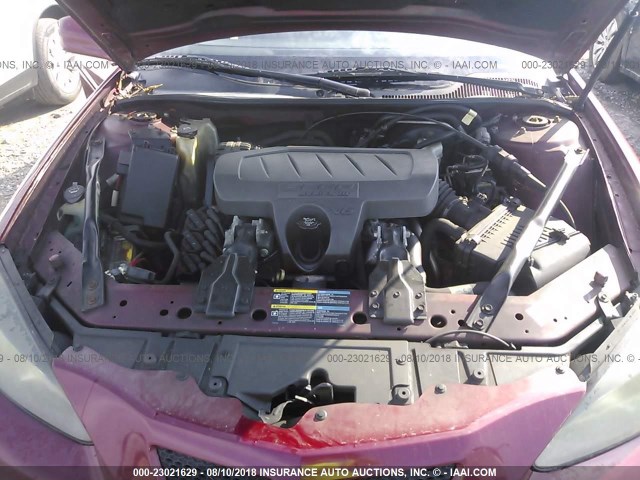 2G2WP552861178494 - 2006 PONTIAC GRAND PRIX RED photo 10