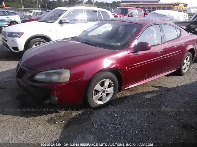 2G2WP552861178494 - 2006 PONTIAC GRAND PRIX RED photo 2