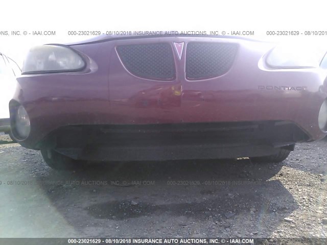 2G2WP552861178494 - 2006 PONTIAC GRAND PRIX RED photo 6
