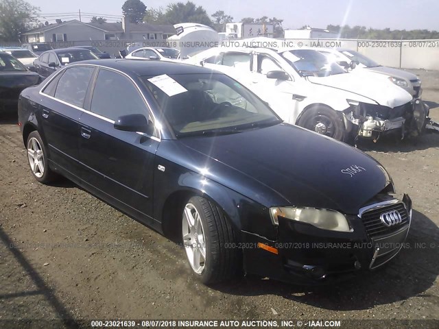 WAUAF78E87A208270 - 2007 AUDI A4 2/TURBO BLUE photo 1