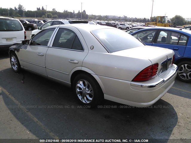 1LNHM87A0YY781728 - 2000 LINCOLN LS 奶油色 照片 3