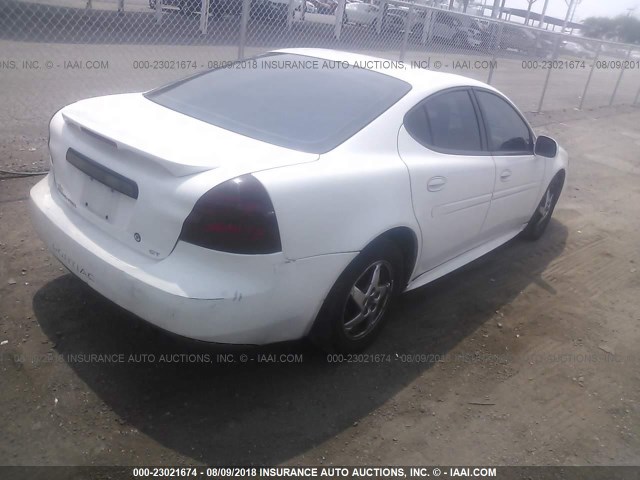 2G2WS522141326338 - 2004 PONTIAC GRAND PRIX GT2 WHITE photo 4