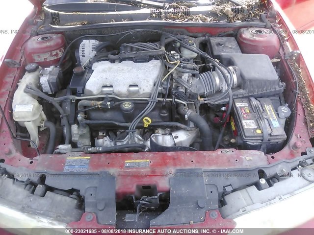 1G3NL12E62C121984 - 2002 OLDSMOBILE ALERO GL RED photo 10